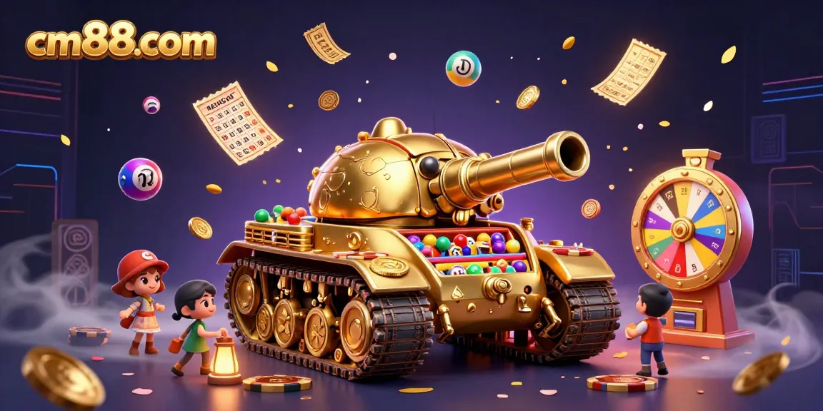Experience winning with cm88com in a vibrant 3D casino world filled with dynamic lottery elements and golden jackpots.