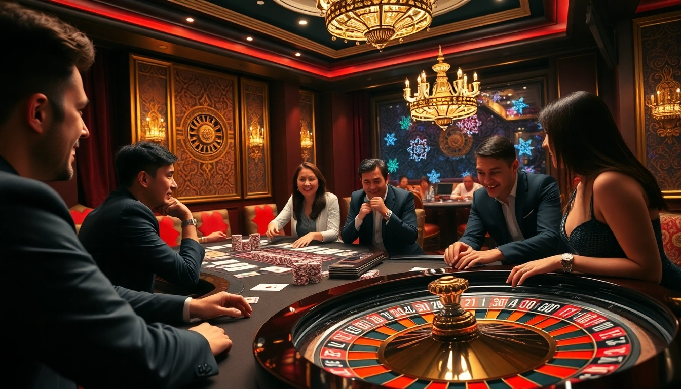 Experience excitement at Trang chủ LUCK8 with vibrant casino tables, thrilling games, and lively players.