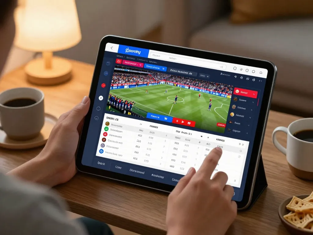 Socolive sports betting experience, placing bets comfortably at home with a cozy atmosphere.