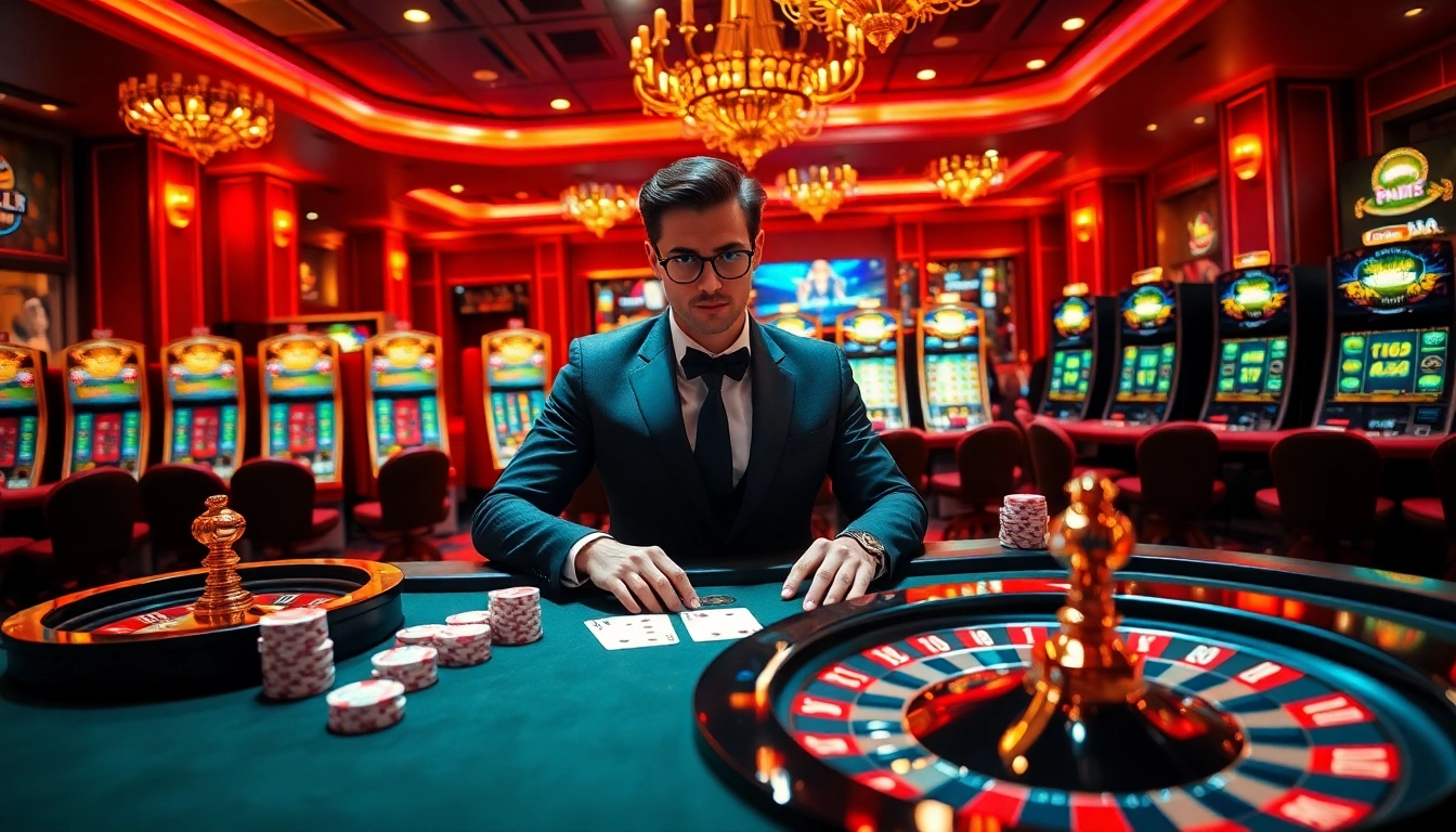 Experience excitement at https://www.sclub88.bet/ with vibrant casino scenes showcasing luxury gaming.