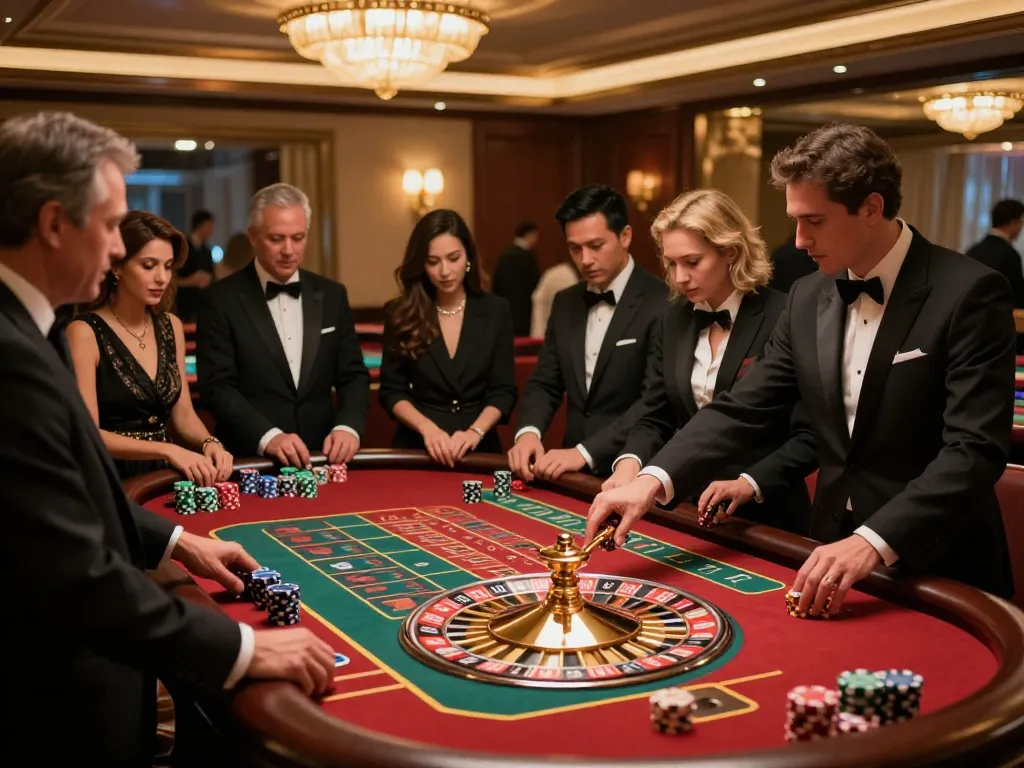 Experience excitement at https://tt88n0hu.com/ while playing roulette in a luxurious casino setting.