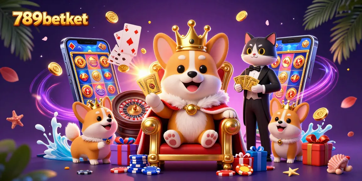 Experience thrilling wins with 789betket featuring a royal corgi amid dynamic casino games.
