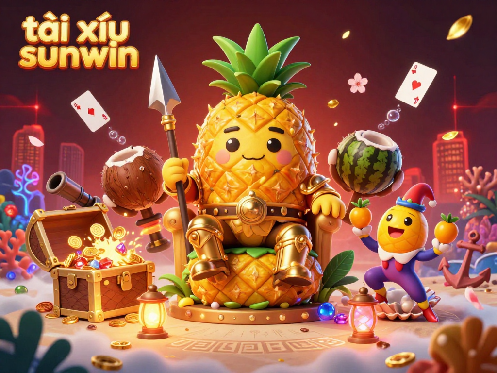 Join the fun at tài xỉu sunwin with our vibrant beach casino illustration featuring animated characters and rich details!