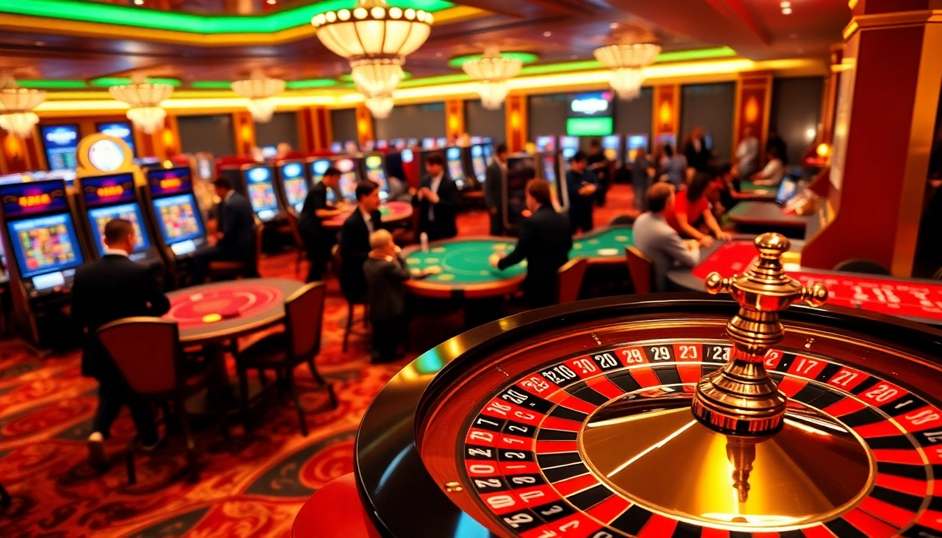 Experience thrilling gaming at QQ88 Social with professional gamblers at a luxurious casino.