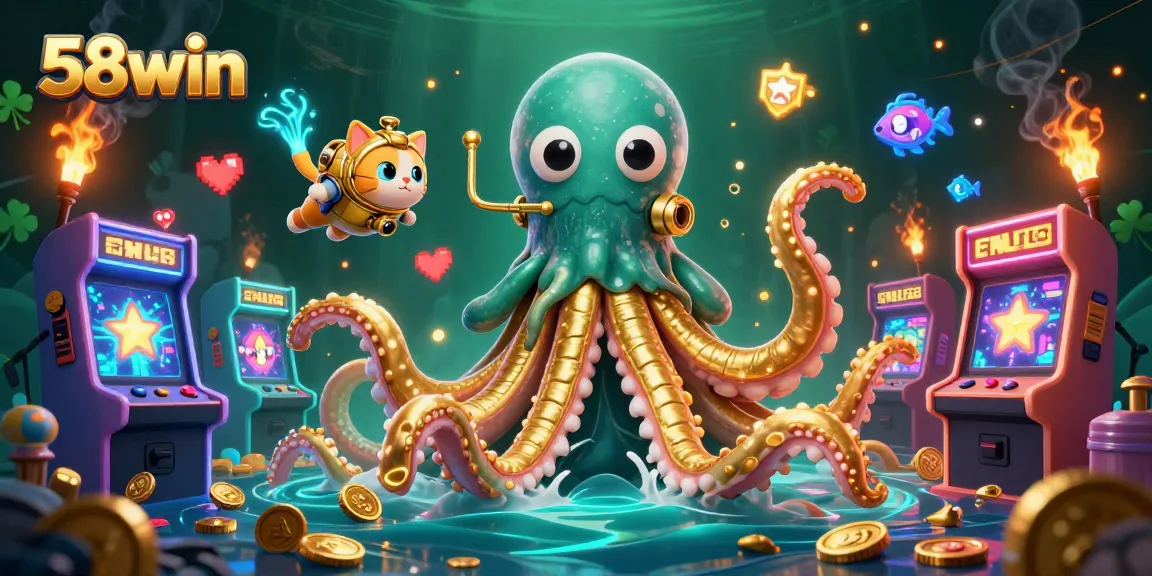 Experience thrilling gaming adventures at 58win with vibrant casino elements and dynamic characters.