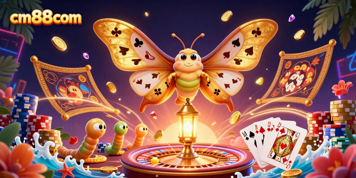 Experience winning excitement at cm88com with vibrant casino scenes and dynamic gaming elements illustrated in detail.