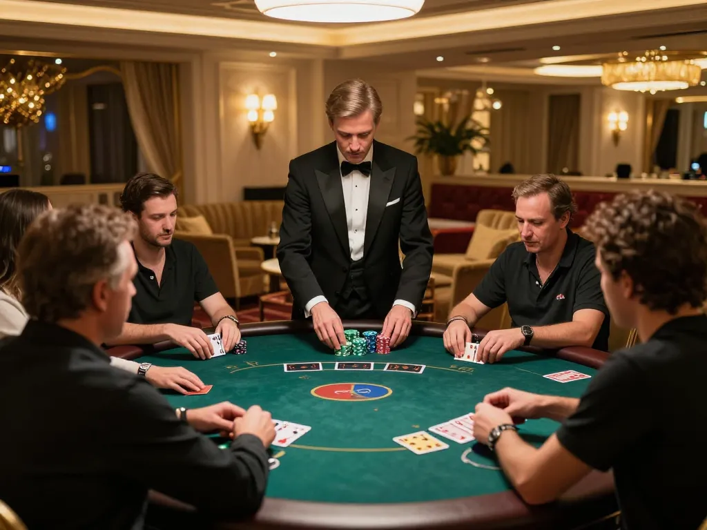 Experience high-stakes poker action at NOHU 90's premier gaming tables.