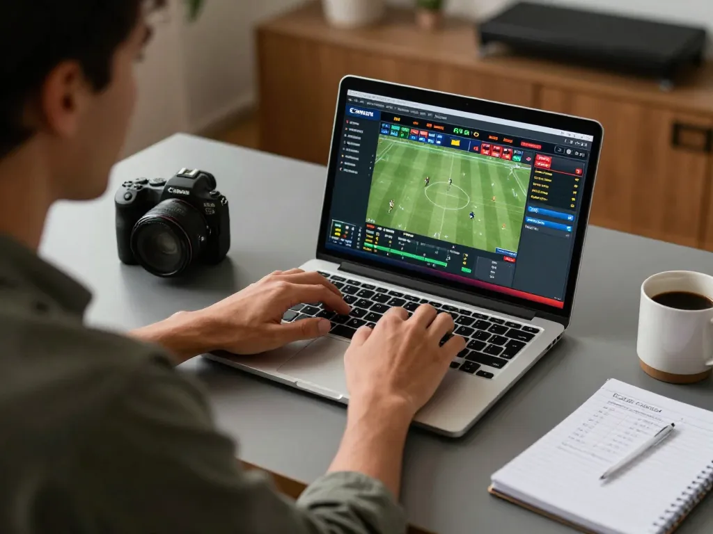 Engaging with live sports betting at https://go8.agency/, analyzing odds and strategies.