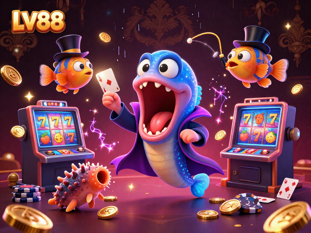 Experience LV88's thrilling casino adventure with vibrant 3D characters and captivating games.