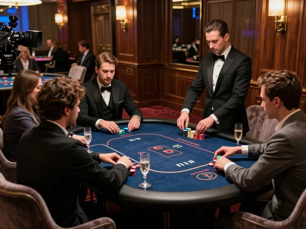 Watch players strategize at an exclusive poker table in the luxurious setting of https://9bet9.in.net gaming.