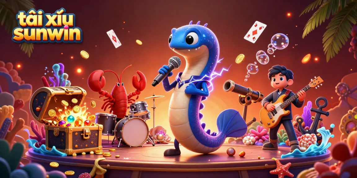 Experience the thrill of tài xỉu sunwin in this vibrant underwater casino scene.