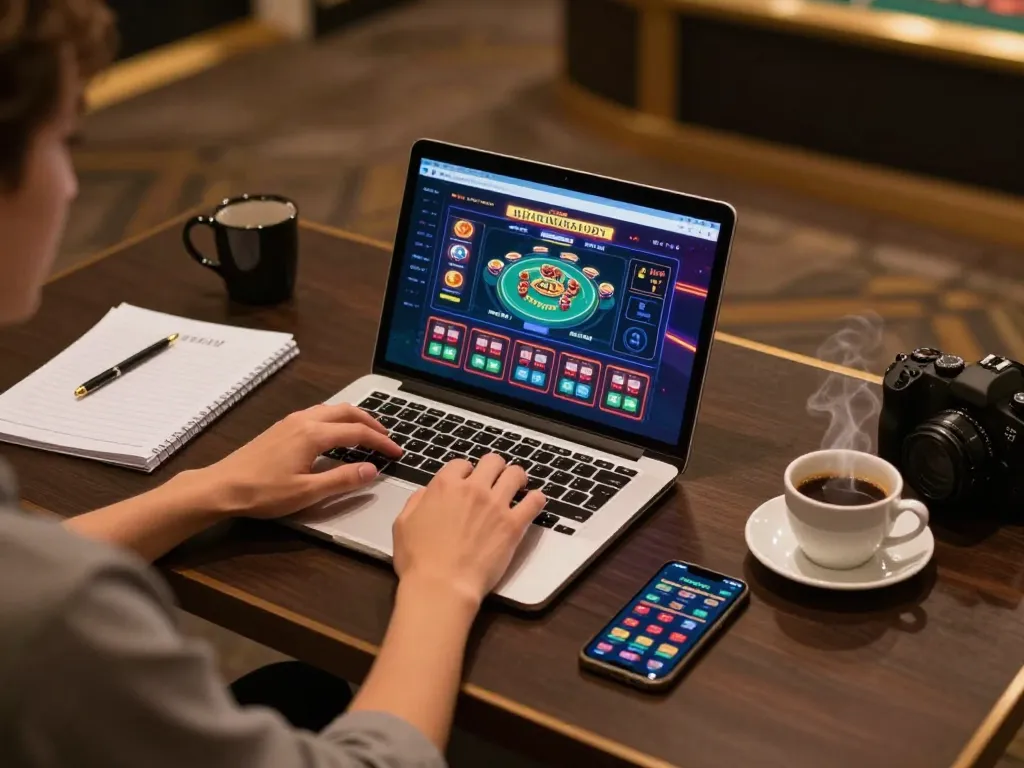 Engaging online gaming experience at https://go8s.bio/ with stylish setup illustrating strategic betting.