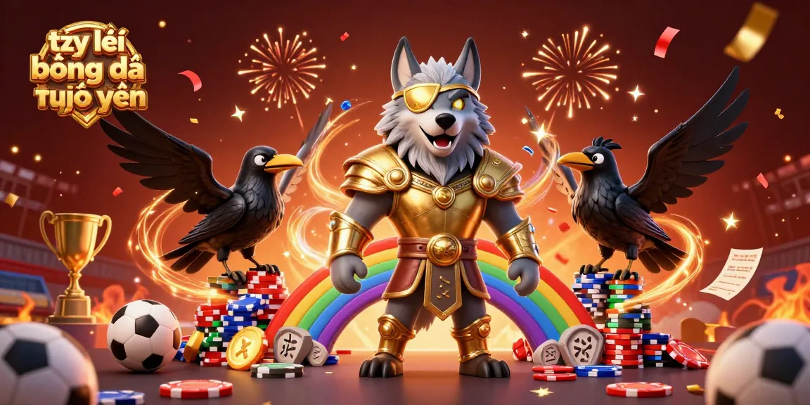 Betting with tỷ lệ bóng đá trực tuyến, an epic scene featuring Norse characters and sports elements in a vibrant casino.