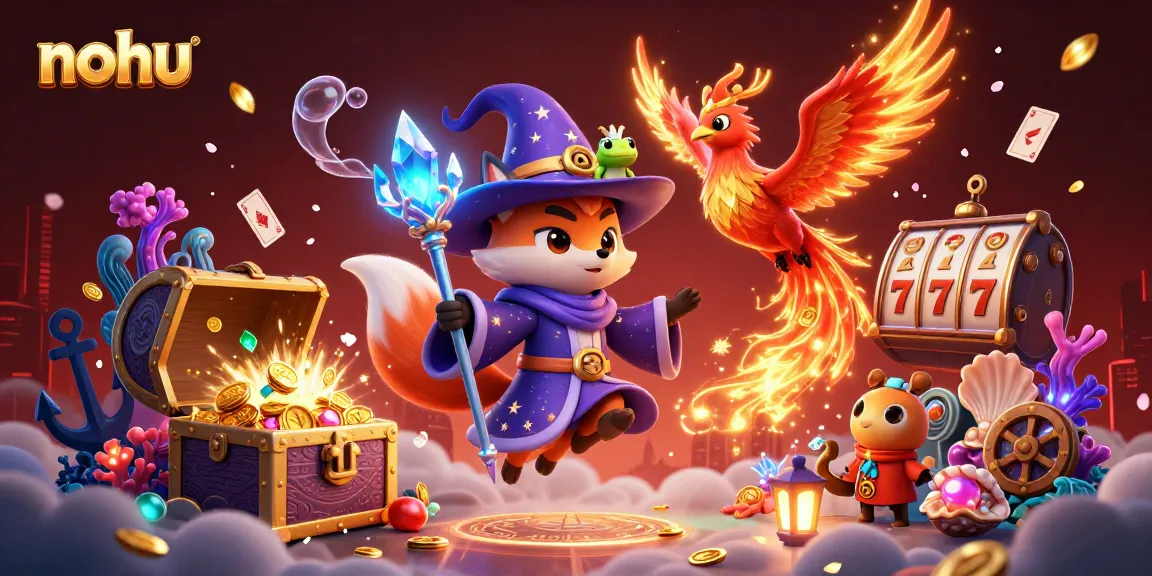 Engage with nohu's thrilling gaming experience amidst captivating 3D casino elements.