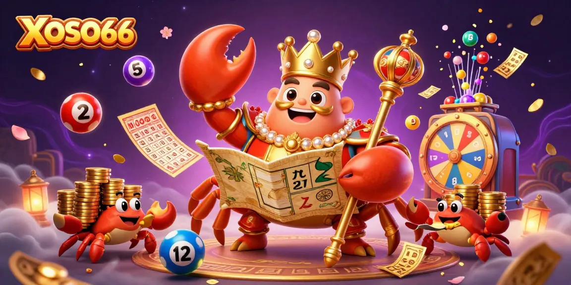 XOSO66 engages players with interactive lotteries and vibrant gaming experiences in a rich casino illustration.