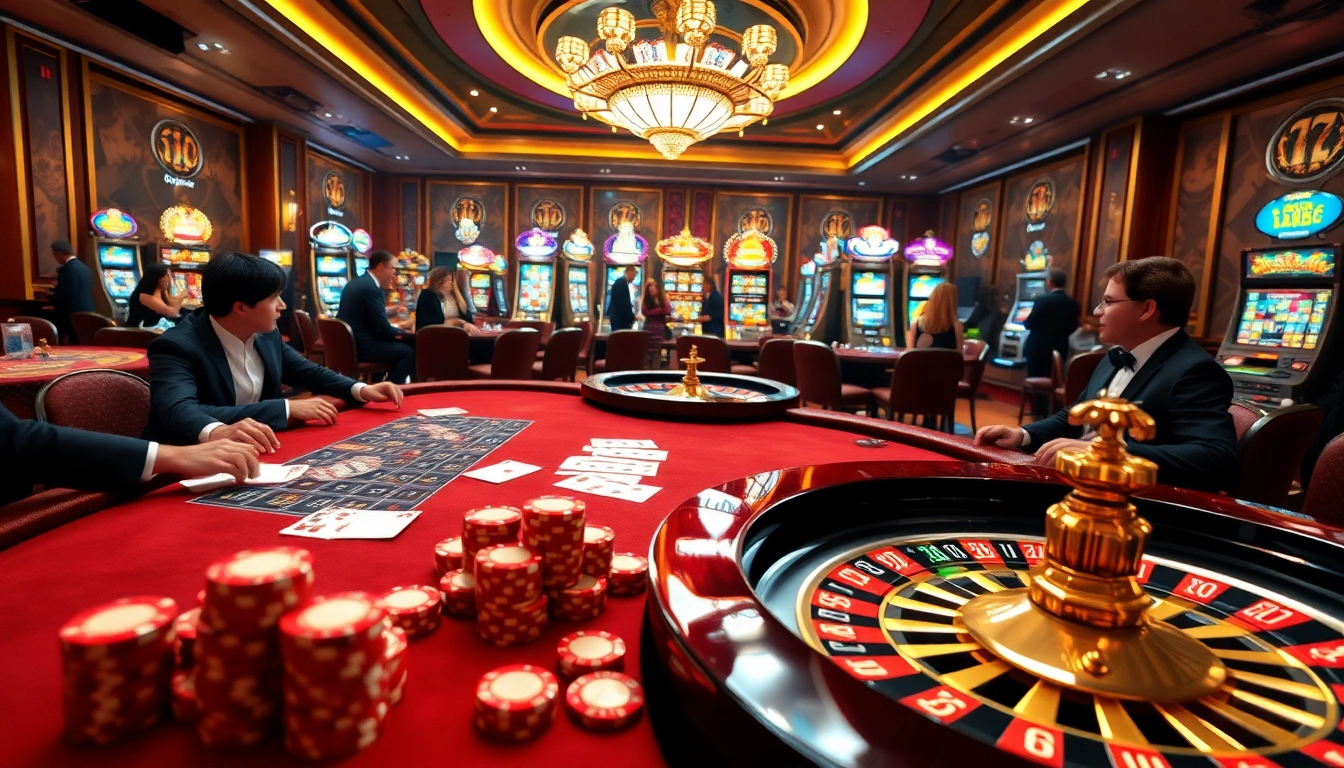 Experience an exciting casino night with hm88 poker chips on the table.