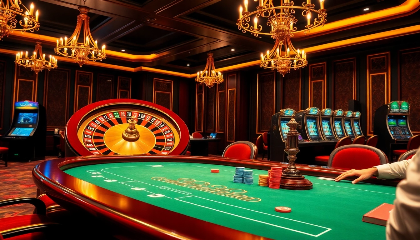 Players engaging in a thrilling poker game at open88 with colorful chips and cards, showcasing an exciting casino vibe.