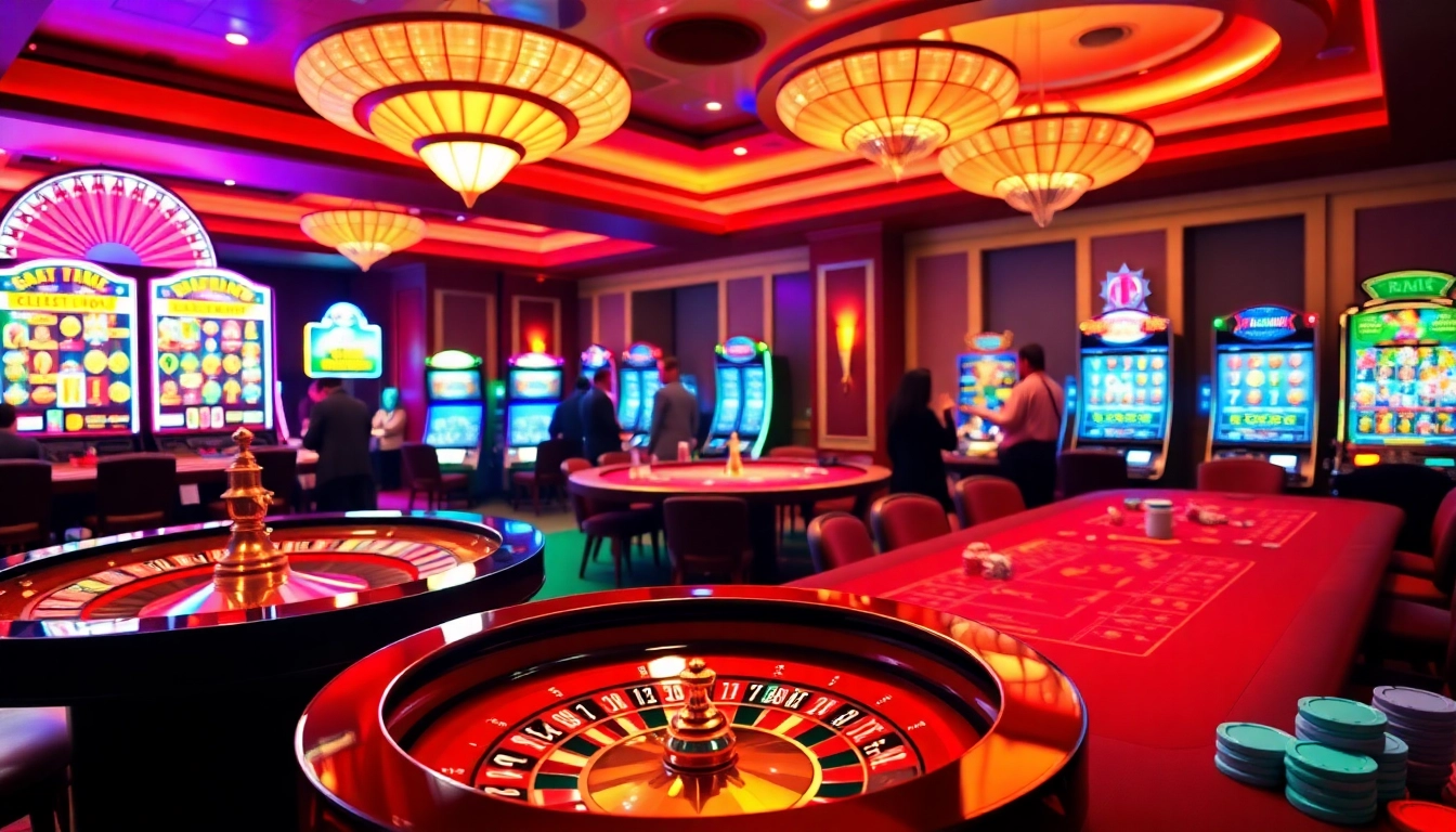 Experience the excitement of gambling at https://vu88.ink/ with luxurious casino tables and vibrant slot machines.