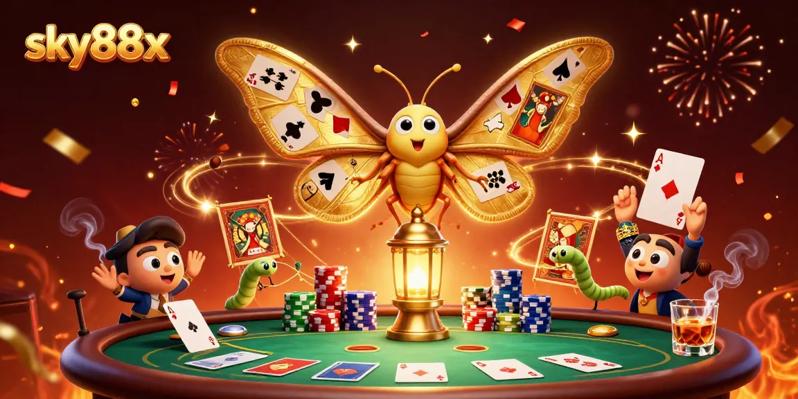 Join the excitement of sky88x casino with vibrant 3D visuals of vibrant poker action and festive scenes