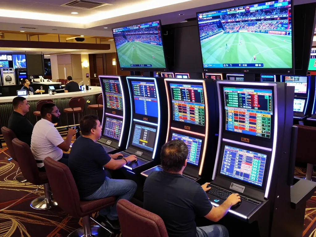 Place bets on live sports events and check ผลบอล in a vibrant casino atmosphere.