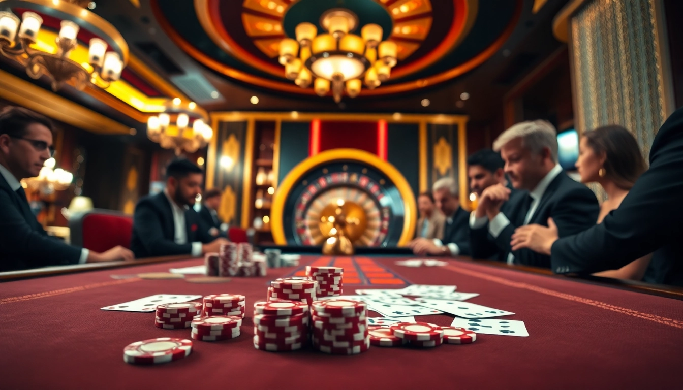 Experience the excitement at hubet.com with vibrant casino gameplay and luxury decor.