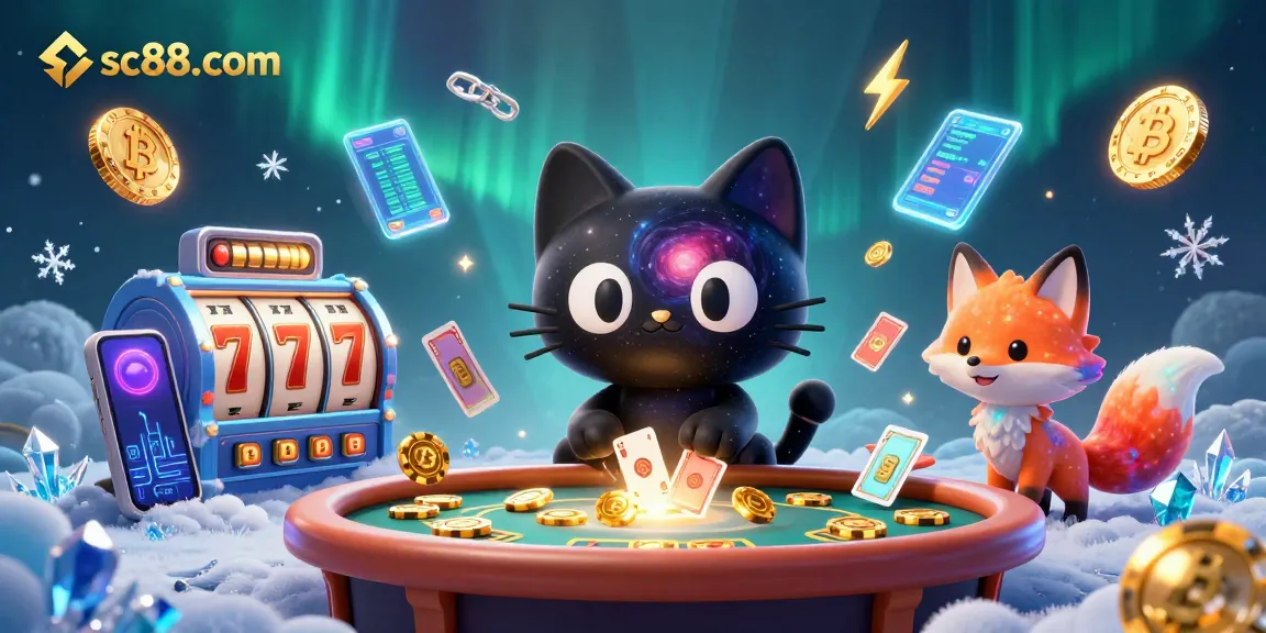 Experience exciting games at sc88. com with a cosmic 3D casino featuring vibrant characters and iconic elements.