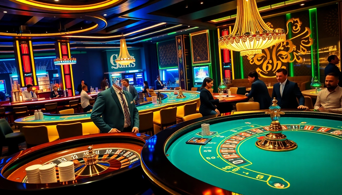 Experience high-stakes gambling excitement at https://hbbet4.art/ with vibrant casino visuals showcasing blackjack and roulette.