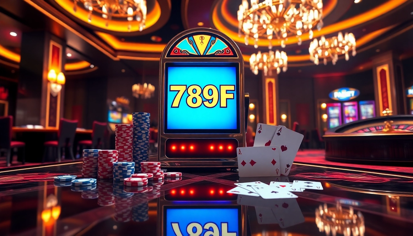 Experience exhilarating gameplay at 789F with a vibrant casino atmosphere featuring roulette and slots.