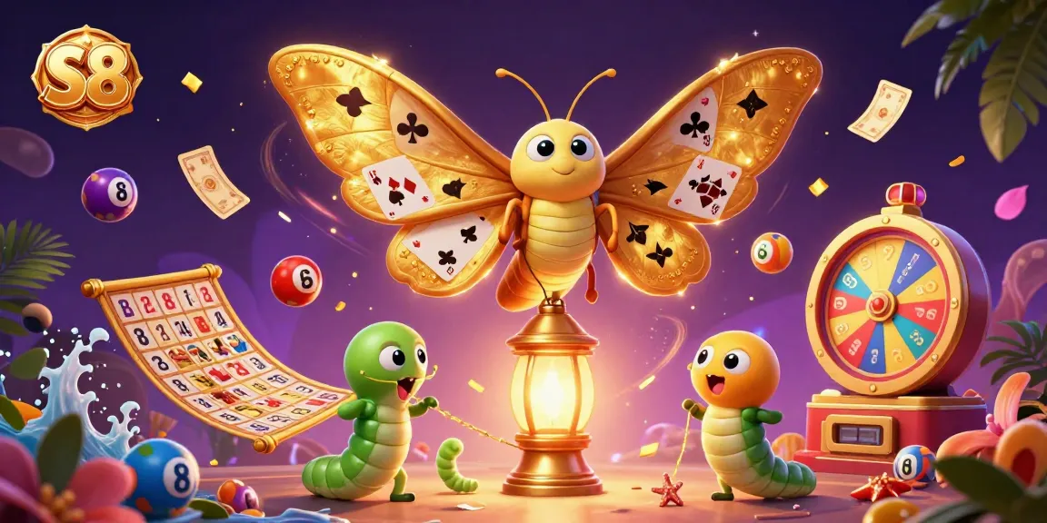 S8 players enjoy a vibrant 3D illustration of a casino scene with colorful elements and exciting prizes.