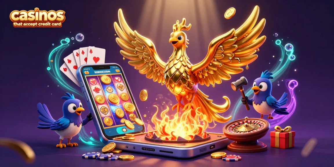 Engage in exhilarating gameplay at casinos that accept credit card, featuring lively gaming elements.