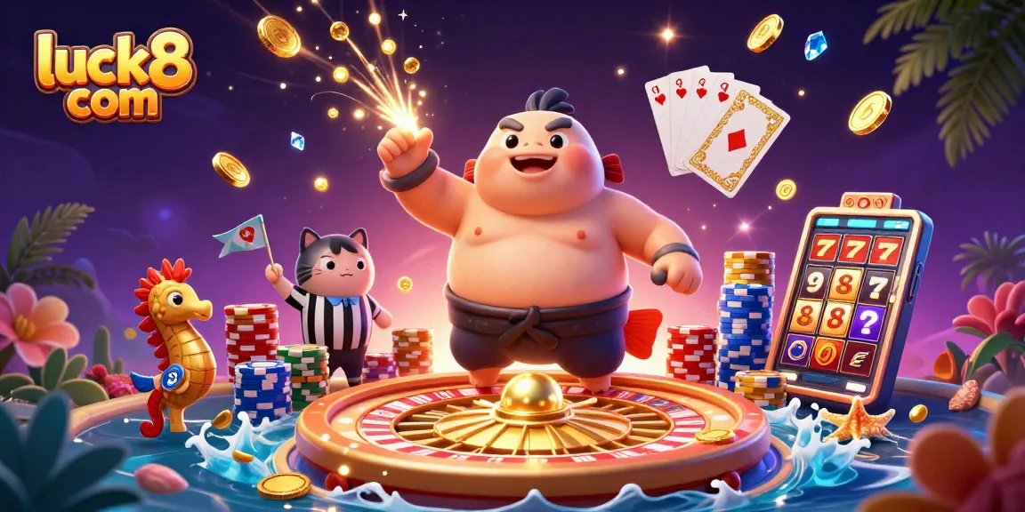Spin and win at luck8 com with exciting casino visuals showcasing vibrant characters and thrilling elements.