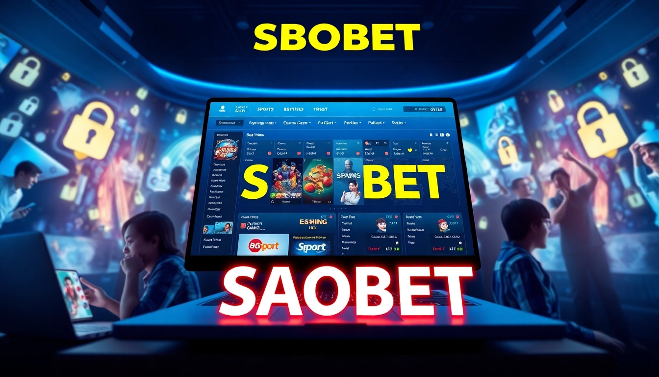 SBOBET.dance showcases a modern online betting platform with vibrant interactive elements, reflecting high-tech gaming.
