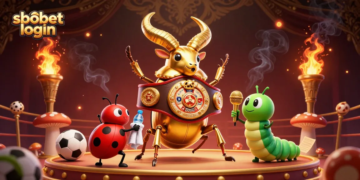 Join the action with sbobet login, showcasing vibrant characters and dynamic betting elements in a lively casino scene.