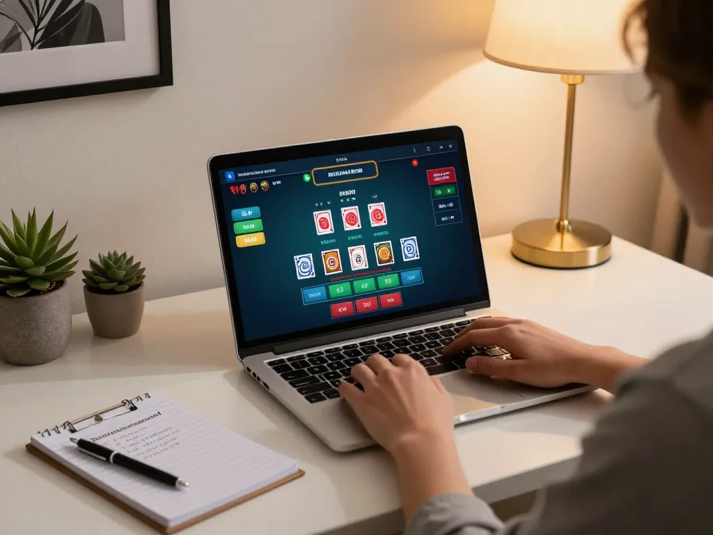 Engaging in online gaming at NHÀ CÁI EE88 with a focus on strategic blackjack gameplay and bankroll management.