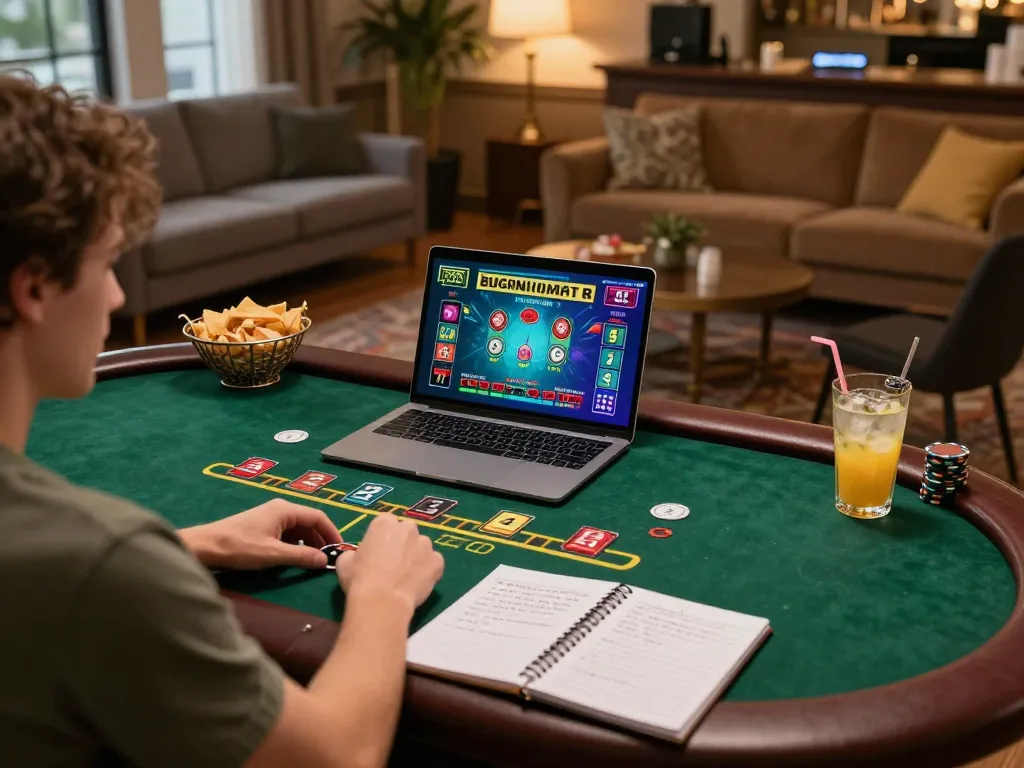Engaging in gameplay on New88’s live dealer blackjack, combining strategy with excitement