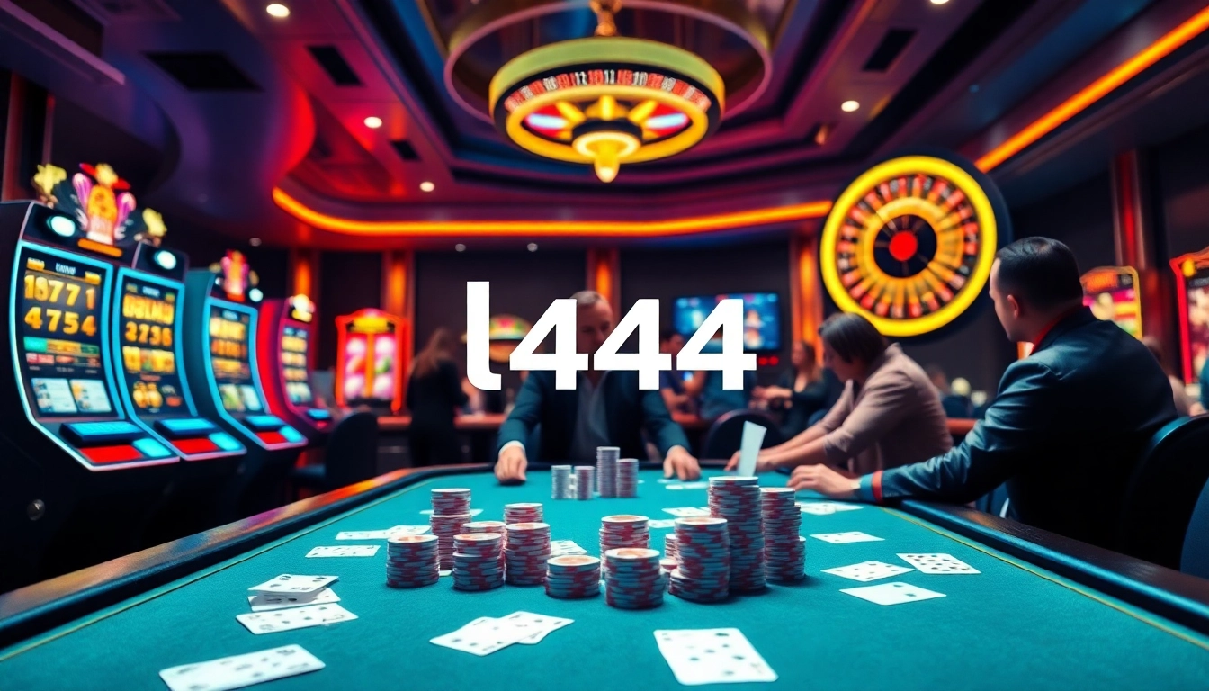 Experience thrilling gameplay at l444 with vibrant casino elements and exciting betting opportunities.