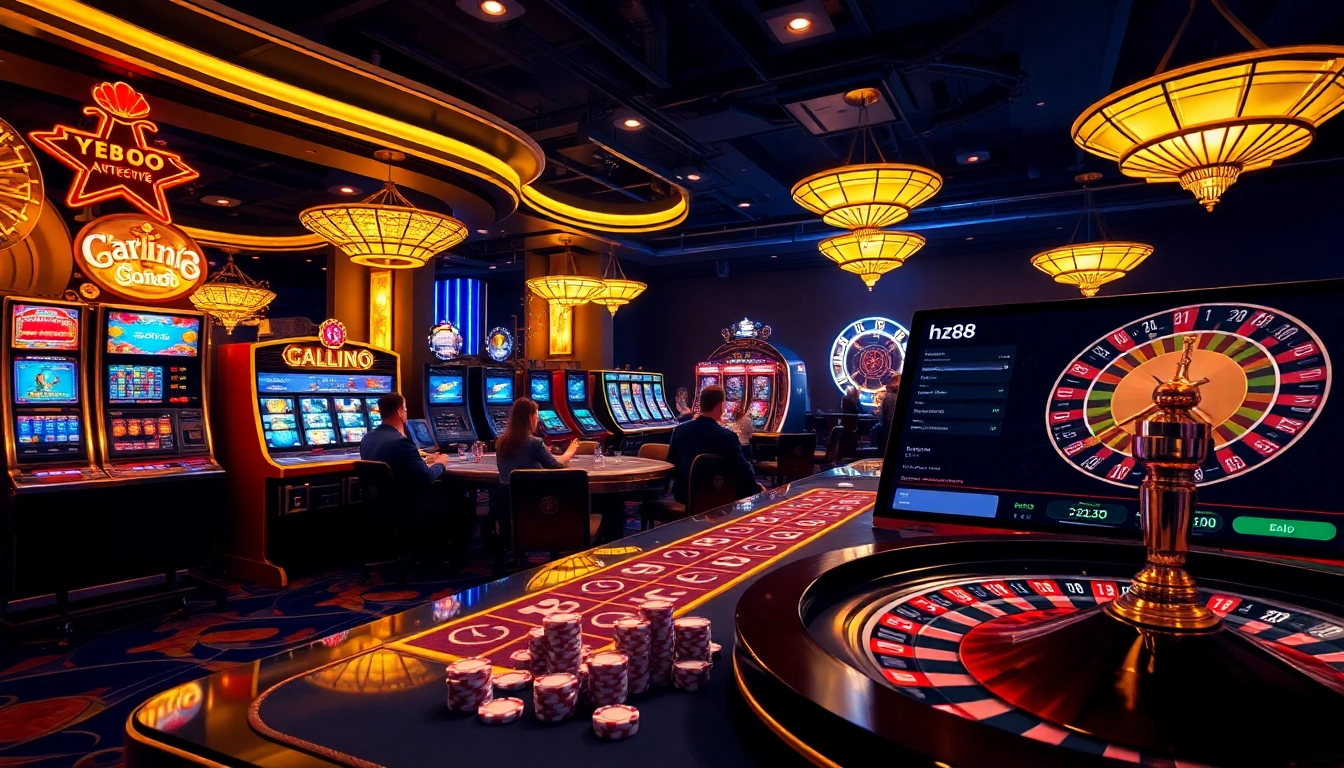 Experience the excitement of gambling at hz88 with luxurious casino visuals and thrilling gaming elements.