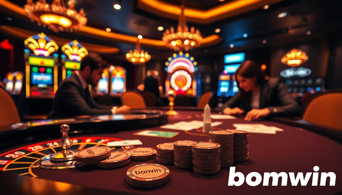 Experience the luxury of bomwin with high-stakes poker action and vibrant casino atmosphere.