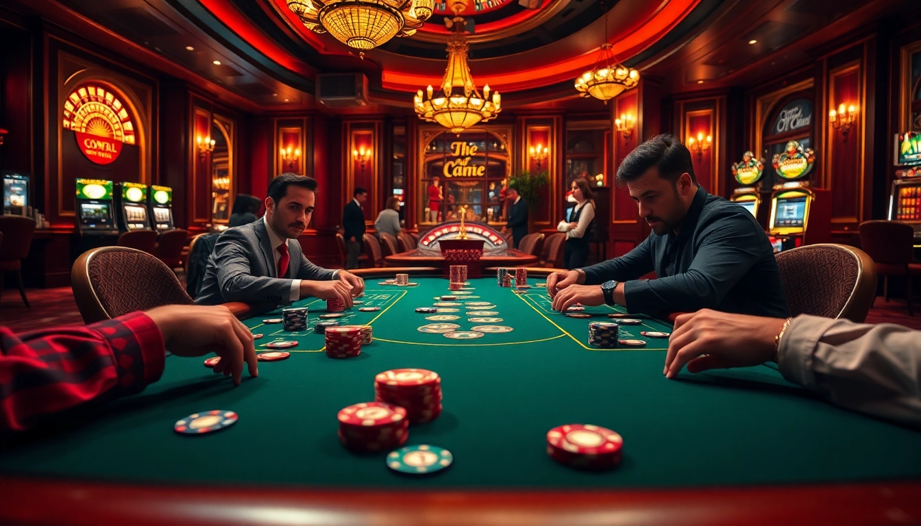 Engage in high-stakes action at https://77ball.fun/ with a vibrant casino poker scene.