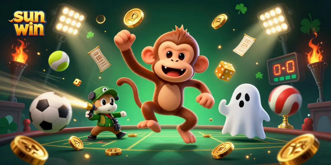 Engage in thrilling action at sun win with dynamic sports elements in an immersive casino scene.