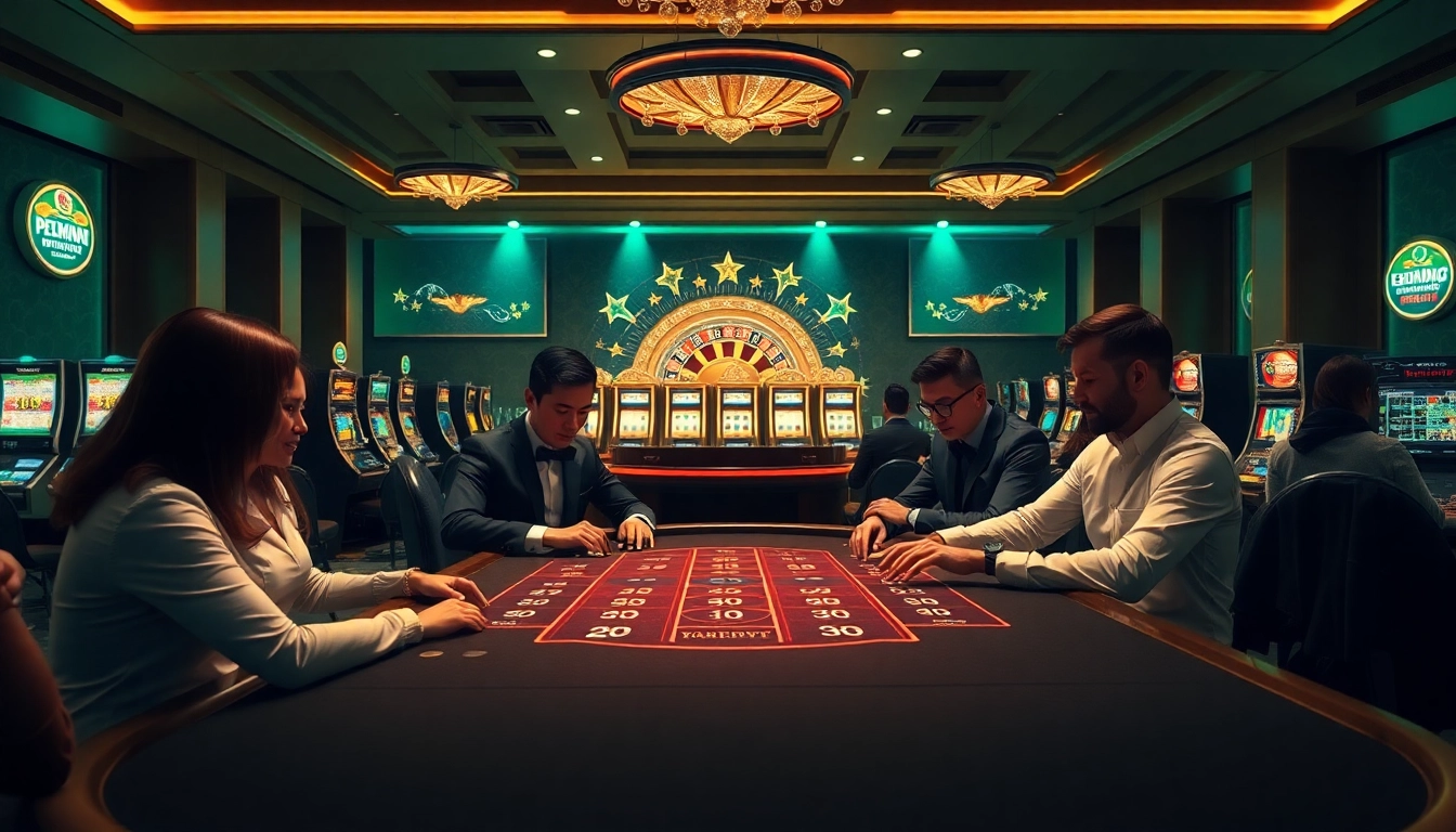 Experience exciting poker action at e28 online casino featuring professional dealers and luxurious gaming elements.