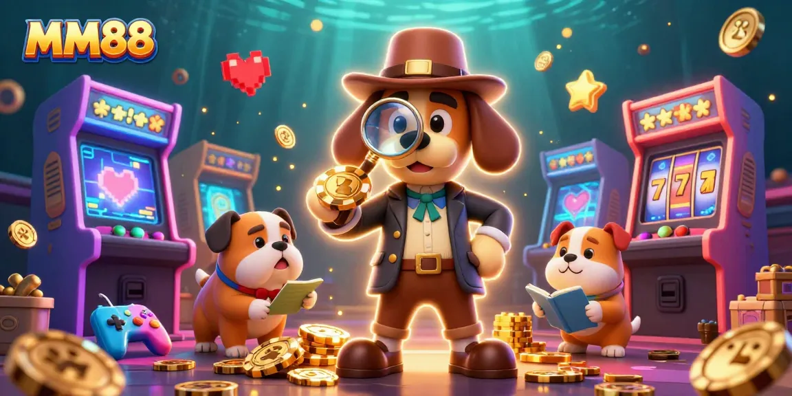 Engage in an exciting MM88 casino adventure with vibrant characters and gaming elements.