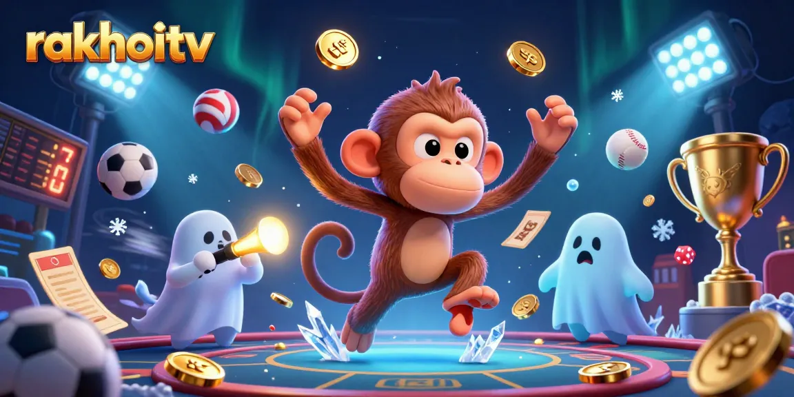 Engage in thrilling betting action with rakhoitv's vibrant casino scene featuring dynamic sports elements.