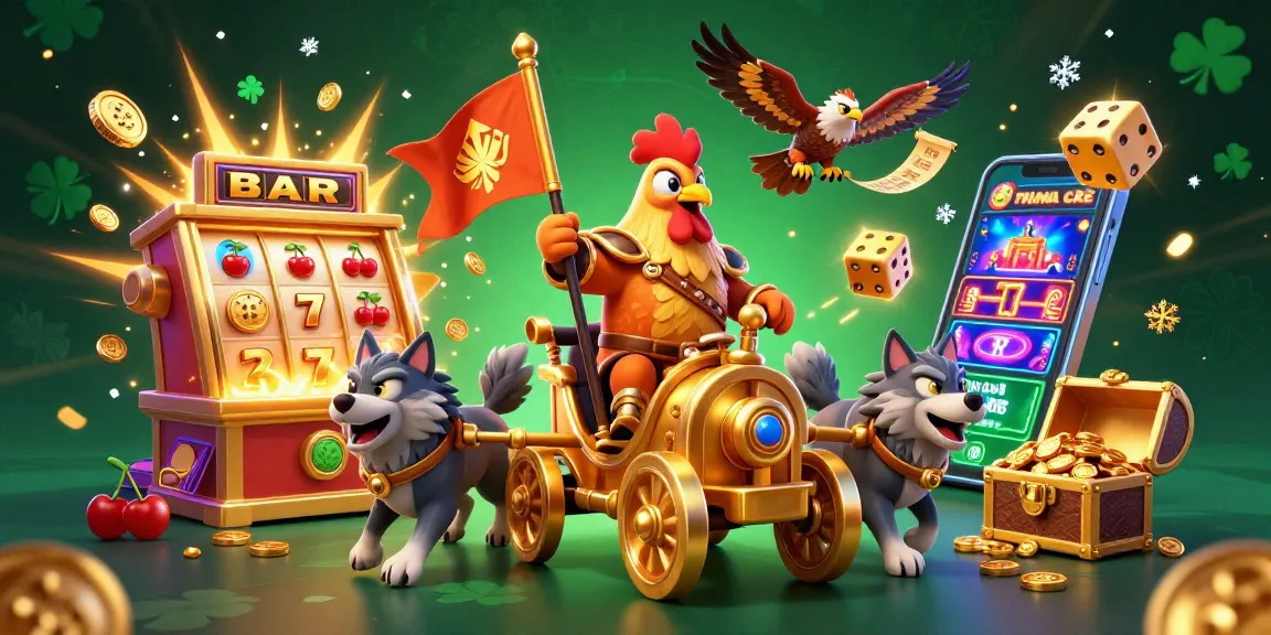 Spin the reels and win big at lu88 with a vibrant 3D illustration of a casino scene filled with excitement.