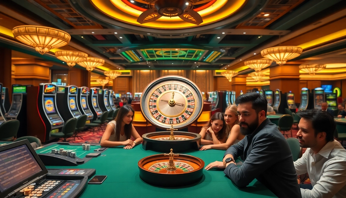 Engaging poker game scene at https://du88.sbs/ featuring excited players and vibrant casino elements.