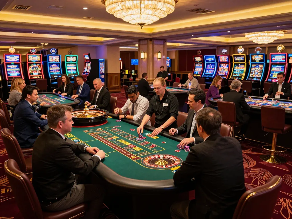 Players strategically betting at a roulette table in an upscale casino scene, showcasing the excitement of SC88 gaming.