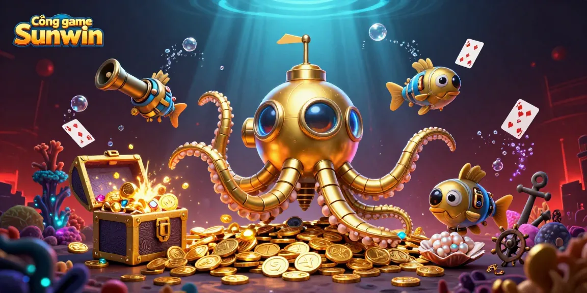 Experience thrilling gameplay at Cổng game Sunwin, showcasing a vibrant underwater adventure.