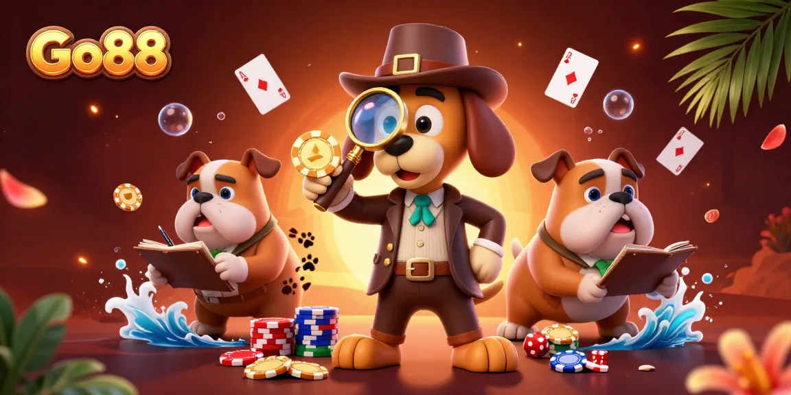 Join the excitement at Go88 by exploring colorful poker chips and dynamic casino elements.