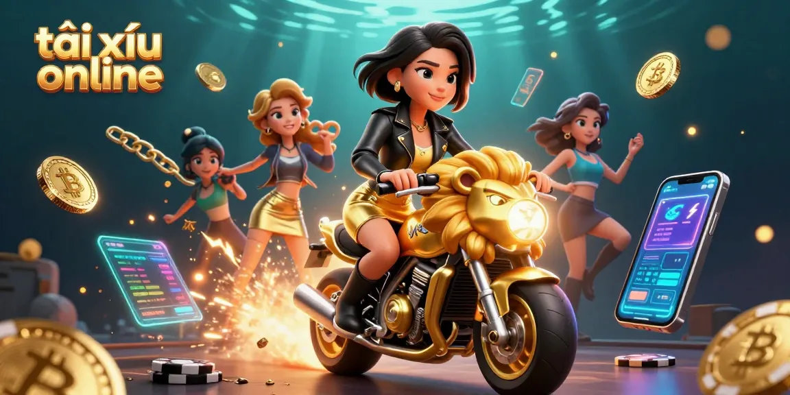 Experience the thrilling tài xỉu online action with the glamorous mascot and vibrant casino elements