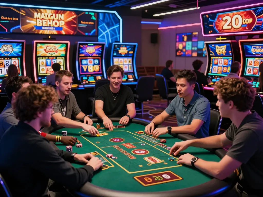 73H online gaming experience with players at vibrant virtual casino tables, showcasing live interactions and exciting gameplay.
